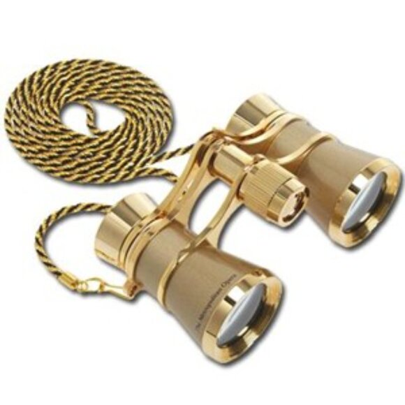 The Metropolitan Opera Gold Tone Opera Glasses - Picture 1 of 10